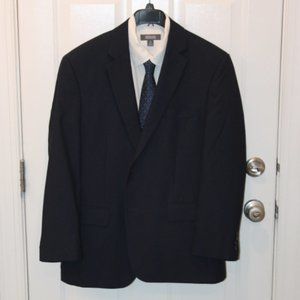 Perry Ellis Portfolio Navy Blue Sports Coat Blazer | Size 44R